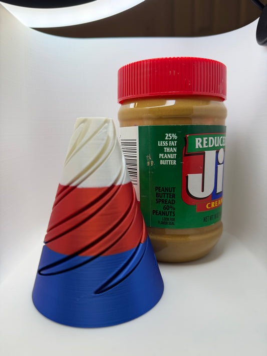 MakerEase Fidget Cone PRO 90mm – Premium ASMR Rotating Desk Toy